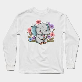 Cute elephant Long Sleeve T-Shirt